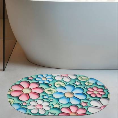 Dream Weaverz Rubber, Microfiber Bathroom Mat