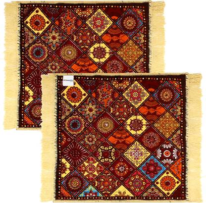 HOMESTIC by Kuber Industries Velvet Prayer Mat