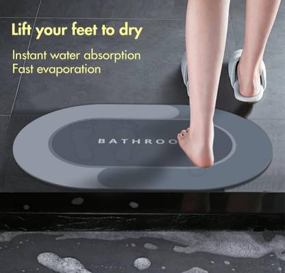 BOLDHIGH Rubber Bathroom Mat