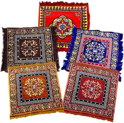 Dholu Decor Hub Velvet Prayer Mat