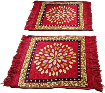 Decormates Velvet, Cotton, Silk Prayer Mat