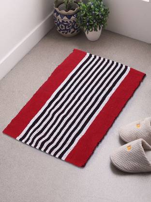 Saral Home Red Cotton Runner
