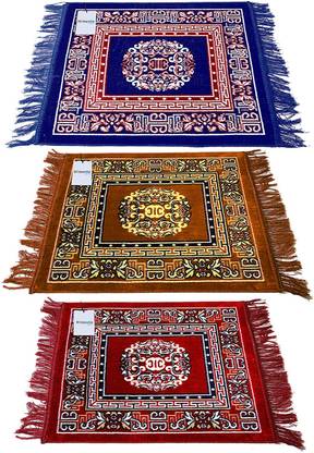 HOMESTIC by Kuber Industries Velvet Prayer Mat
