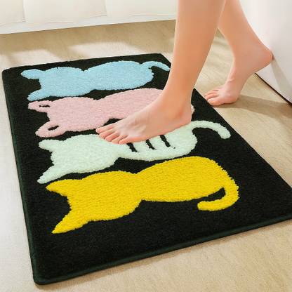 Roseate Microfiber Bathroom Mat