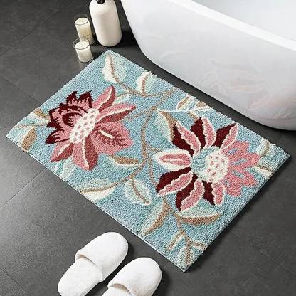 Roseate Microfiber Bathroom Mat
