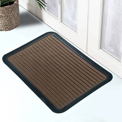 Home Decor Kart PP (Polypropylene), Rubber Door Mat