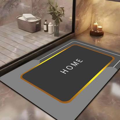 YELLOW WEAVES Rubber Bathroom Mat