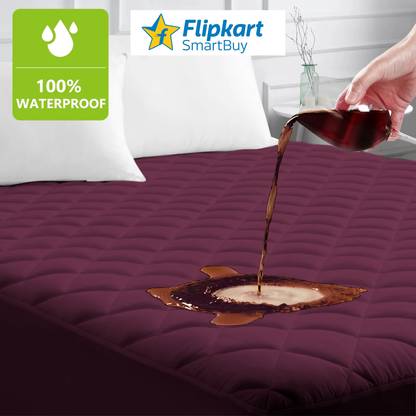 Flipkart SmartBuy King Size Fitted Polyster Breathable, Stretchable, Waterproof Mattress Cover