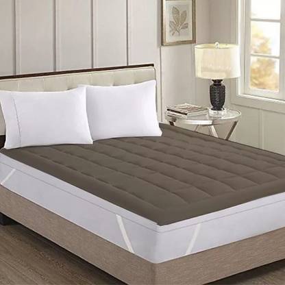 Jaipurlinen King Size Mattress Topper Cotton Breathable, Stretchable Mattress Cover