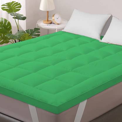 Jaipurlinen Mattress Topper King Size Breathable, Stretchable Mattress Cover