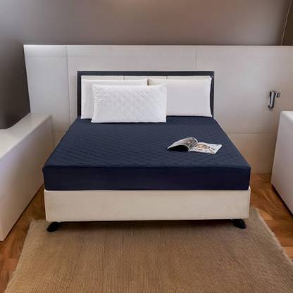 GURUSALES Double Size Fitted Terry Cotton Stretchable Mattress Cover