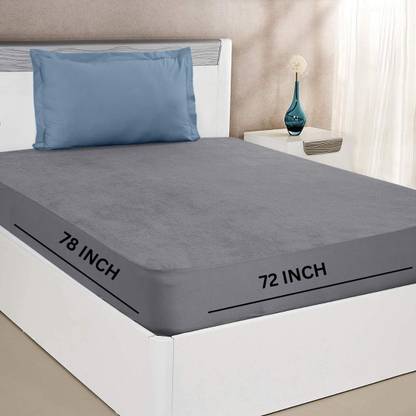 CROSPO Fitted Double Size Breathable, Stretchable, Waterproof Mattress Cover