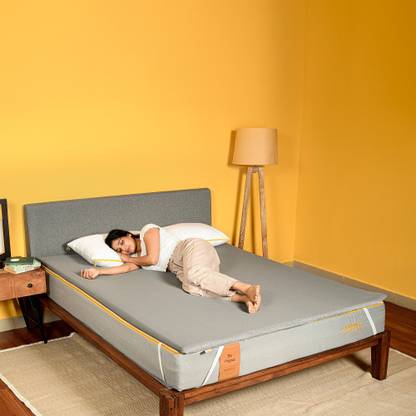 SleepyCat Single Size Mattress Topper Polyster Breathable Mattress Cover