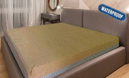 GRINAF King Size Zippered Terry Cotton Breathable, Stretchable, Waterproof Mattress Cover