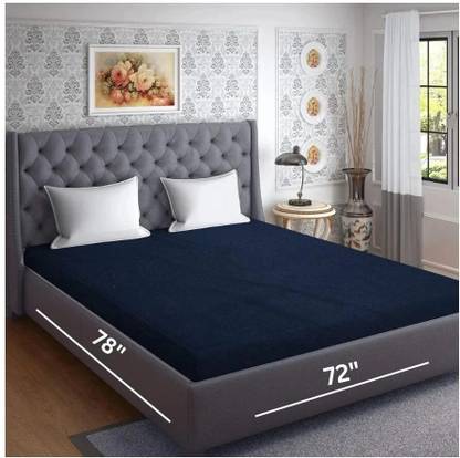 CROSPO Fitted Double Size Breathable, Stretchable, Waterproof Mattress Cover