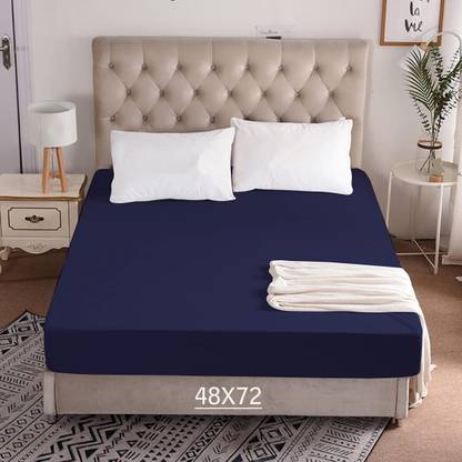 CRAZY WORLD Fitted Single Size Breathable, Stretchable, Waterproof Mattress Cover