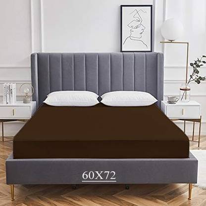CRAZY WORLD Queen Size Fitted Terry Cotton Breathable, Stretchable, Waterproof Mattress Cover