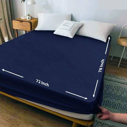 CRAZY WORLD Fitted Queen Size Breathable, Stretchable, Waterproof Mattress Cover