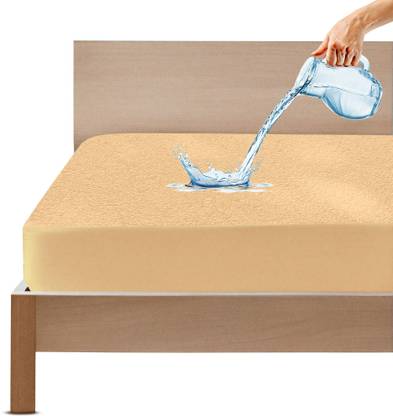 EVERDECOR Queen Size Fitted Terry Cotton Breathable, Stretchable, Waterproof Mattress Cover