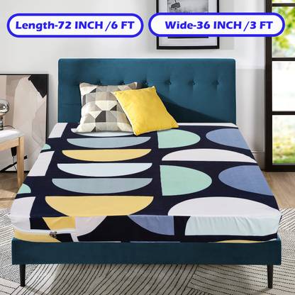 wellfit Zippered Single Size Breathable Mattress Cover