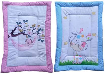 Tiny Tycoon New Born Baby Bed Mattress |Godari | Sleeping |Cradle Bed | Crib Sheet set of 2