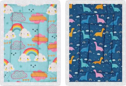 ONDOLL Soft Mattress For New Born Baby Unique Design, Baby Mat, Godadi, Set Of 2