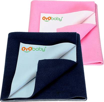 Oyo Baby Baby Bed Protector Sheet, Baby Waterproof Sheet, Baby Dry Sheet Pack Of 2
