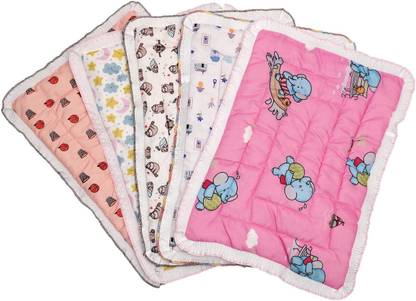 ikc New Born Baby Bed Mattress, Soft Cotton Godari, Set of 5 Printed Godadi
