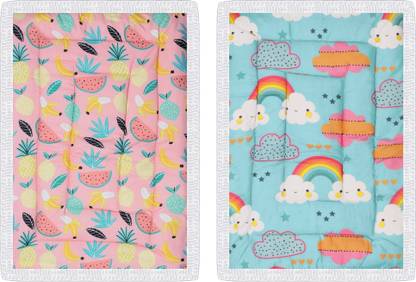 ONDOLL Soft Mattress For New Born Baby Unique Design, Baby Mat, Godadi, Set Of 2