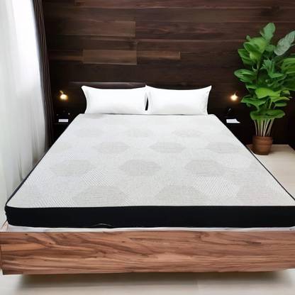 Dolfit Double Bed Roll Electra Triple Foam Mattress (6 Inch, 75X48)