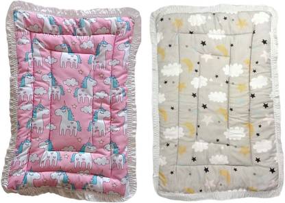Glamica New Born Baby Bed Mattress unique Design (Pack of 2)(0-1 Years)(30 X 20 Inch)