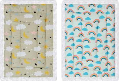 ONDOLL Soft Mattress For New Born Baby Unique Design, Baby Mat, Godadi, Set Of 2