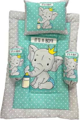 DEEPARTED NEW BORN BABY GODARI SET WITH 2 ROUND PILLOW AND 1 SQUARE