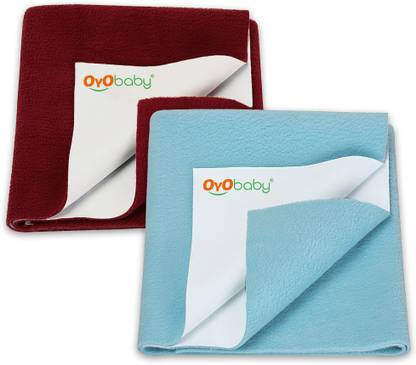Oyo Baby Baby Bed Protector Sheet, Baby Waterproof Sheet, Baby Dry Sheet Pack Of 2