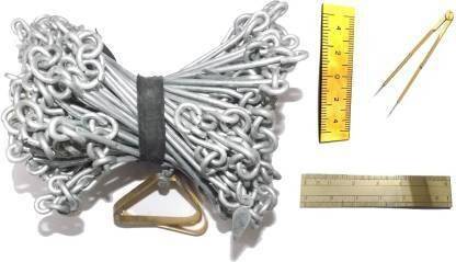 UEI ART NO 00143 SURVEY CHAIN/GUNTER CHAIN (66 FEET) WITH PATWARI SCALES & DIVIDER Height Gauge