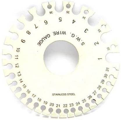AS TOOL CENTER SWG Sheet Metal Wire Cable Gauge Standard Thickness Ring Gauge