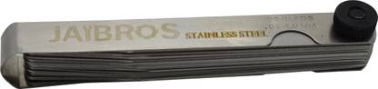 Jaibros Thickness Gage Feeler Gauge 20 Blades Stainless Steel White Finish Pack Of 1 Ring Gauge