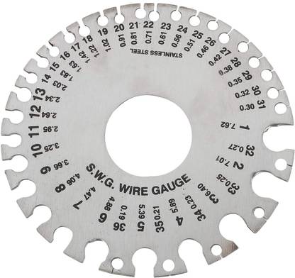 AS TOOL CENTER Wire Gauge Inch size stainless steel white pack of 1 Ring Gauge