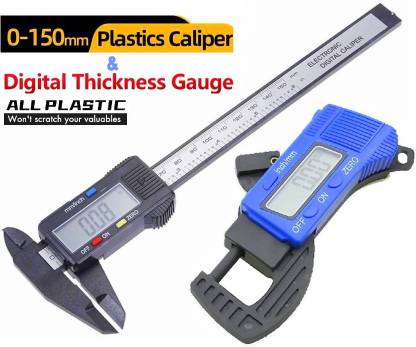 GoodsBazaar 7-Button 0-25 mm 0.001 mm Digital Micrometer Thickness Gauge Precision Measuring Micrometer Screw Gauge