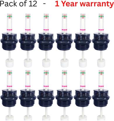 myjas Inverter battery water level float indicator cap set 30mm thread pack of 12 Height Gauge
