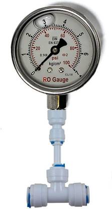 Aameria RO Water Pressure Guage/Meter 7 KG-100PSI for Check Water Pressure of RO Pump Ring Gauge