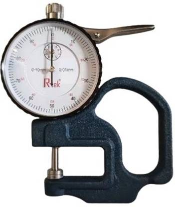 R-tek Manual thickness gauge, Dial Thickness Gauge Wear Resistant with Thumb Trigger Snap Gauge