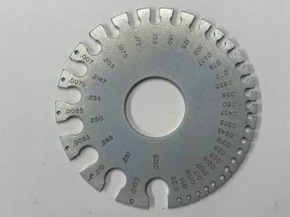 AS TOOL CENTER New Standard SWG 1-36 Round Wire Gauge Ring Gauge