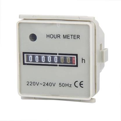 pryde Digital Hour Meter Gauge Square 220-240V AC Ring Gauge