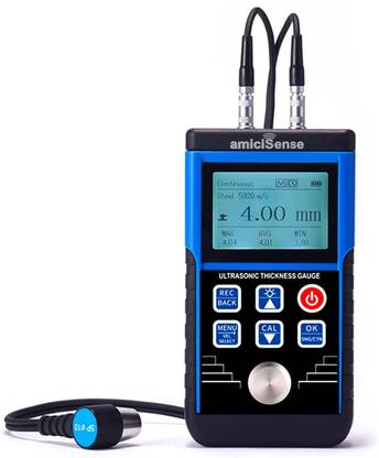 amiciSense Professional Ultrasonic Thickness Gauge - Precision Measurement Range Radius Gauge