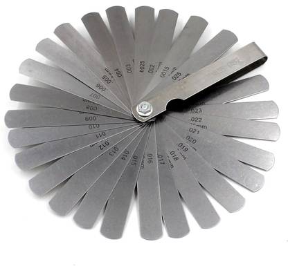 AS TOOL CENTER , valve feller, Feeler Gauge set 26 Blades Metric inch Pin Gauge