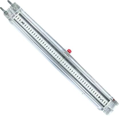 Japsin instrumentation Acrylic U Tube Manometer, Range 250-0-250 mmWC, Wall Mounted, 1/4" SS Nozzel Test Indicator