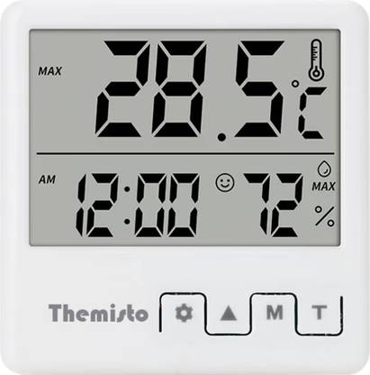 Themisto TH-HTC4 Digital Hygrometer Humidity and Temperature Test Indicator