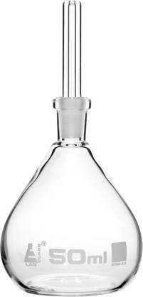 wkm Specific Gravity Bottle Pack of 1 - Borosilicate Glass - Flat Bottom Laboratory Watch Glass