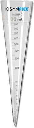 KisanFlex 1000 ML Imhoff Cone for Sedimentation, Biofloc test for Aquarium, Research Test Indicator